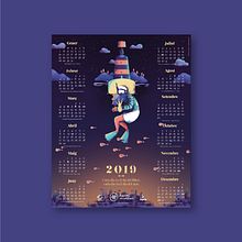 Calendari Editorial Piscina, un petit oceà 2019. Un progetto di Graphic design, Illustrazione tradizionale, Illustrazione digitale e Illustrazione vettoriale di Júlio Aliau - 15.12.2018