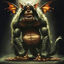 GORILA CÍCLOPE ( CYCLOPS GORILLA).. Un proyecto de Diseño de personajes, Ilustración tradicional e Ilustración digital de Sergio Gimeno Martínez - 19.02.2019