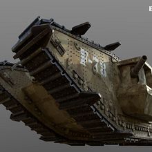 Mark V tank 1917. 3D, and 3D Modeling project by enriquepbart - 02.20.2019