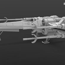 Star Wars Xwing . 3D, and 3D Modeling project by enriquepbart - 02.20.2019