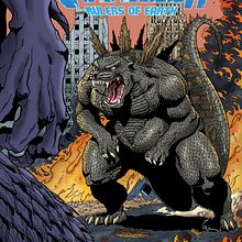 GODZILLA DEMO COVER.. Un proyecto de Ilustración tradicional e Ilustración digital de Sergio Gimeno Martínez - 20.02.2019