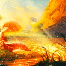 ZORRITO SEDIENTO. ( THIRSTY FOX). . Un proyecto de Concept Art, Ilustración tradicional e Ilustración digital de Sergio Gimeno Martínez - 20.02.2019