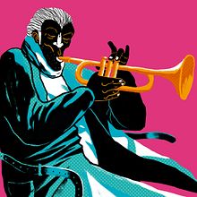 Jazz & Black 2019. Un progetto di Design di poster , Graphic design, Illustrazione tradizionale e Illustrazione digitale di Salvador Roldán Jiménez - 20.02.2019