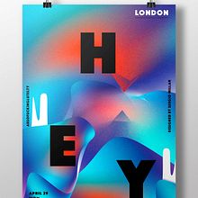 H E Y. Poster Design, and Graphic Design project by Sergio Millan - 02.20.2019