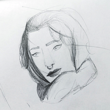 Boceto Chica Septtum . Desen, Desen în creion și Desen artistic de Belén Aranguren González - 02.20.2019