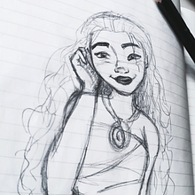 Moana  . Desen, Desen în creion și Design de caractere de Belén Aranguren González - 02.20.2019