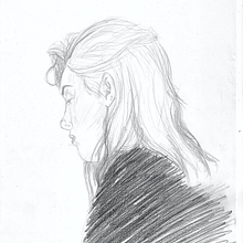 Bonnie . Desen, Desen în creion și Desen de portret de Belén Aranguren González - 02.20.2019