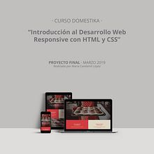 PROYECTO FINAL: Introducción al Desarrollo Web Responsive con HTML y CSS. Web Design project by María Candamil - 03.15.2019