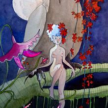  Animalario botánico: noche de verano. Un proyecto de Ilustración tradicional de Marieta Alonso-Collada - 20.02.2019