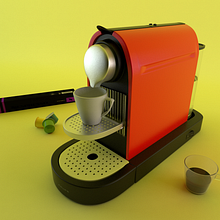 Cafetera 3D. Projekt z dziedziny  Modelowanie 3D użytkownika Lorena Gutiérrez - 20.02.2019