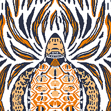"Tortuga" Jacquard tres colores. Tejido de punto industrial.. Design, Fashion Design, and Pattern Design project by Leticia Texeira Nuñez - 01.14.2017