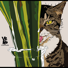 Día Internacional del Gato . Drawing, Graphic Design, Traditional illustration, Digital Illustration, and Vector Illustration project by Verónica Rodríguez - 02.21.2019