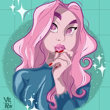 Pastel. Drawing, Design, Graphic Design, Traditional illustration, Digital Illustration, and Vector Illustration project by Verónica Rodríguez - 02.21.2019