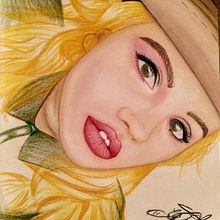 Retrato Debby Ryan-Pastel. Een project van  Tekening,  Portrettekening y Traditionele illustratie van Jonny GC - 22.02.2019