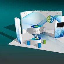 Diseño de Stand para EMASESA, empresa pública del agua de Sevilla. Interior Architecture, and Graphic Design project by Antonio Gaga - 02.22.2019