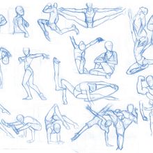 Dancer Sketches. Pencil Drawing, and Comic project by brant_bi - 02.22.2019