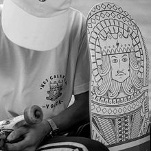 REY CALAVERA. CHICLE T-SHIRT FT VOLTA SKATEBOARD.  projeto de César González - 24.02.2019