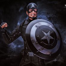 Captain America Concept Art Ver. Een project van Fotografie y Retoucheren van foto's van David Brat - 24.02.2019