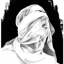 Ahogada. Desenho a lápis, Desenho artístico, Desenho de retrato, Desenho realista, Direção de arte e Ilustração tradicional projeto de Abril Cano Sanchez - 24.02.2019