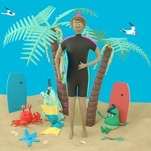 Festival Bodyboard El Frontón. Un progetto di Animazione di personaggi di Marianalr - 24.02.2019