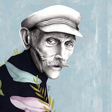 I could have been a sailor. Un proyecto de Dibujo, Dibujo a lápiz, Dibujo de Retrato, Dibujo realista, Ilustración tradicional, Ilustración digital e Ilustración vectorial de Ana Sánchez Tejedor - 25.02.2019