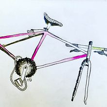 dumped bike. illustration. Projekt z dziedziny Trad, c i jna ilustracja użytkownika lenys lópez - 15.01.2019