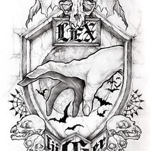 LEX LÜGER. Un proyecto de Br, ing e Identidad, Dibujo a lápiz, Dibujo artístico, Diseño gráfico, Ilustración tradicional, Ilustración digital, Ilustración vectorial y Música de Raquel Burgueño Sepúlveda - 25.02.2019