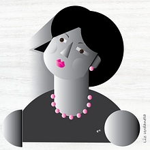 Mi Proyecto del curso: Mi primer - Retrato geométrico minimalista. Digital Illustration, and Traditional illustration project by Liz Urdaneta - 02.25.2019