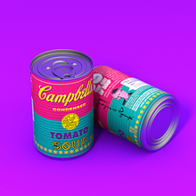Campbell's Tomato Soup. 3D, Art Direction, Graphic Design, Industrial Design, Photograph, Product Photograph, Photographic Lighting, Digital Illustration, and 3D Modeling project by Harry Sequini - 02.26.2019