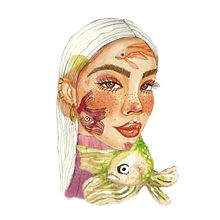 Mi Proyecto del curso: Retrato ilustrado en acuarela. Un progetto di Belle arti, Disegno di ritratti, Illustrazione tradizionale e Pittura ad acquerello di cindyluv - 27.02.2019