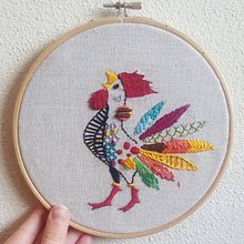 Mi Proyecto del curso: Técnicas de bordado: ilustrando con hilo y aguja. Embroider project by Carmen - 02.27.2019