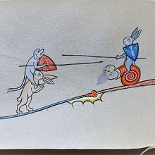 Justa entre Conejos y Cánidos Ein Projekt aus dem Bereich Traditionelle Illustration von Scriptorium Yayyan - 27.02.2019