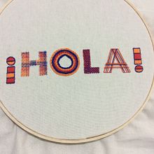 Mi Proyecto del curso: Letras bordadas: el hilo como herramienta gráfica. Un progetto di Calligrafia di Andrea Lopez - 16.03.2019