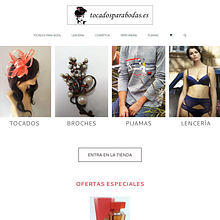 Tocados para bodas | Tienda online. Web Design project by Luis Mazuecos Salas - 09.16.2016