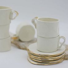 Set Café Oro. Un projet de Artisanat de Paula Casella Biase - 28.02.2019