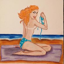Mi Proyecto del curso: Cómo conquistar a una Pin Up. Fine Arts, Drawing, Traditional illustration, Painting, and Pencil Drawing project by memis - 02.28.2019