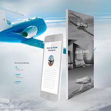 Proyecto: Air Charter ✈️  . Br, ing, Identit, and Web Design project by Adrián Marzano - 03.01.2019