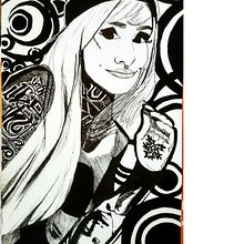 Monami Frost - Pilot. Een project van  Tekening,  Artistieke tekening y Traditionele illustratie van Jonny GC - 01.03.2019