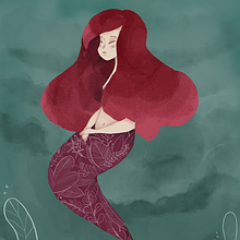 Sirena. Un progetto di Arte concettuale, Disegno, Disegno artistico, Illustrazione tradizionale e Illustrazione digitale di aliciavel - 14.06.2016