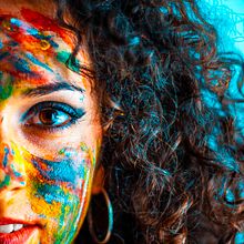 Paint It Blue - 1. Un proyecto de Fotografía, Fotografía de retrato e Iluminación fotográfica de Félix García Justicia - 01.03.2019