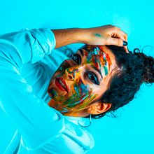 Paint It Blue - 2. Un proyecto de Fotografía, Fotografía de retrato e Iluminación fotográfica de Félix García Justicia - 01.03.2019