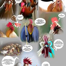 Juego de Pollos Ein Projekt aus dem Bereich Comic von Keisy Lopez - 01.03.2019
