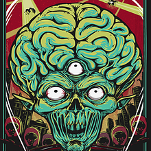 Creepy Invasion  Ilustración 2019. Un proyecto de Cómic, Dibujo artístico, Estampación, Ilustración tradicional e Ilustración digital de Miguel Francisco Offidani - 01.03.2019