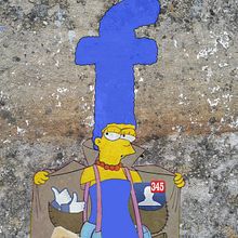 Facebook . Street Art, and Traditional illustration project by pandorco - 03.04.2019