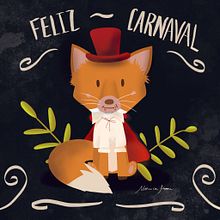 Carnaval, señores!. Traditional illustration, and Digital Illustration project by Mónica Robles M. - 03.04.2019
