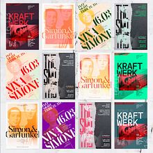 Carteles Tributos Musicales. Un progetto di Design, Design di poster  e Graphic design di Víctor Avilés - 04.03.2019