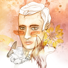 Mi Proyecto del curso: Retrato ilustrado en acuarela. Un progetto di Illustrazione tradizionale di cesar_gonza09 - 04.03.2019