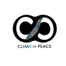 Logo Climb in Peace. Empresa dedicada al guiaje y búsqueda de alojamiento para escalador@s.. Br, ing & Identit project by Fàtima RasMas - 05.24.2019