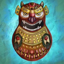 Matrioshka Samurai. Projekt z dziedziny Ilustracja c i frowa użytkownika Albo Ruiz - 06.03.2019