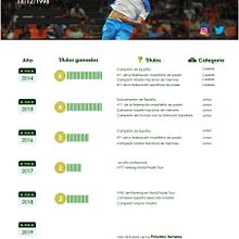 Currículum Deportivo. Un proyecto de Diseño, Diseño gráfico e Ilustración tradicional de Mónica López Ballesteros - 06.03.2019